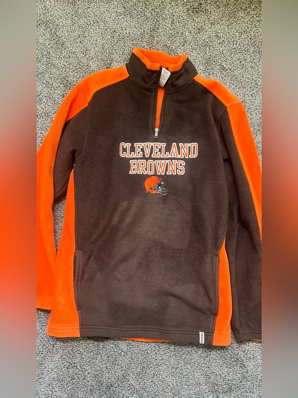 NFL Cleveland Browns Brown & Orange Zip-Up Fleece